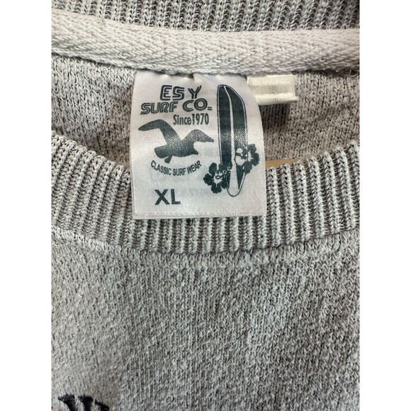 ESY Surf Co. New York City Graphic Gray Crewneck Sweatshirt Pullover Size XL EUC - Picture 2 of 7